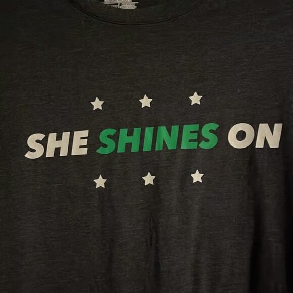 Under Armour Grey She Shines On Grey Tee- NWOT - Picture 2 of 3